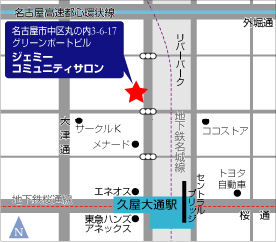 名古屋サロン案内図